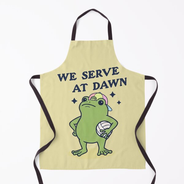 Item preview, Cartoon Frog Volleyball Player We Serve At Dawn designed and sold by d247.