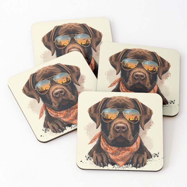 Item preview, SUMMER CHOCOLATE LABRADOR designed and sold by BKDIGITALSHOP.