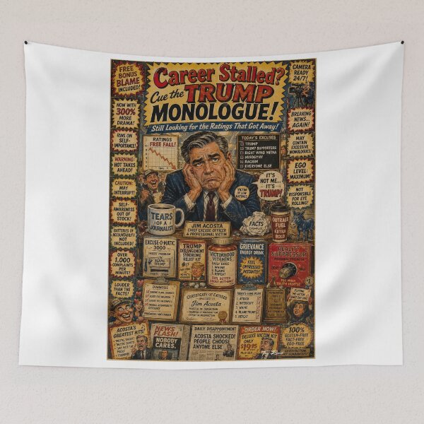 Item preview, Jim Acosta designed and sold by LoudMouthArt.