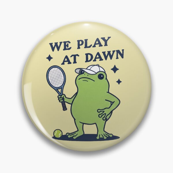 Item preview, Funny Frog Tennis Player We Play At Dawn designed and sold by d247.