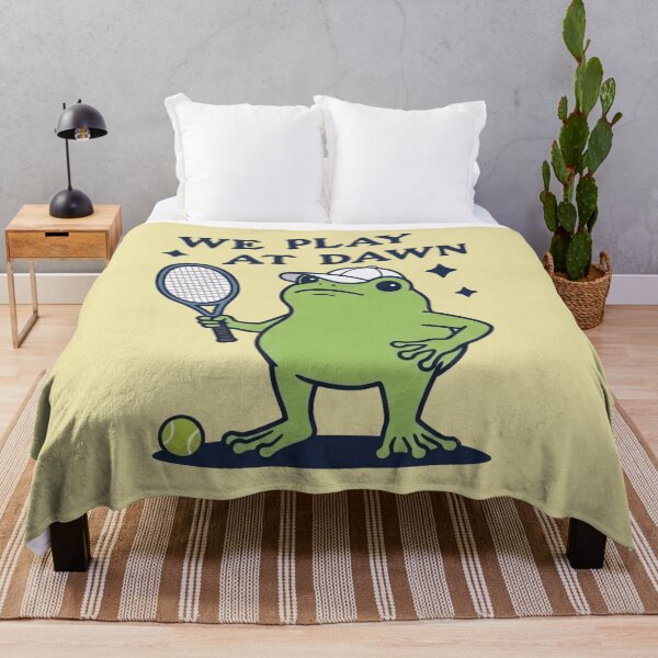 Item preview, Funny Frog Tennis Player We Play At Dawn designed and sold by d247.