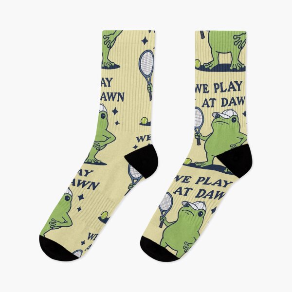 Item preview, Funny Frog Tennis Player We Play At Dawn designed and sold by d247.