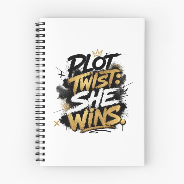 Item preview, Plot Twist: She Wins.  Bold Feminist Typography Quote. Girl Power Streetwear Motivation. designed and sold by Aarvya Fashion Club ( A.F.C ).