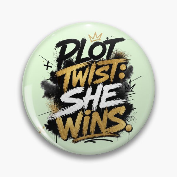 Item preview, Plot Twist: She Wins.  Bold Feminist Typography Quote. Girl Power Streetwear Motivation. designed and sold by Aarvya Fashion Club ( A.F.C ).