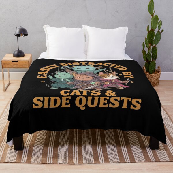 Item preview, Cats Side Quest Distracted Tabletop Funny Men Women Kids Dad T-Shirt designed and sold by stmpdwrld.