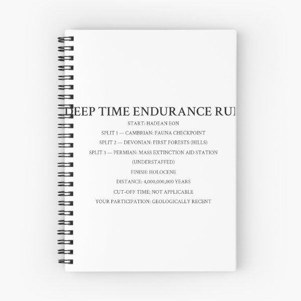 Item preview, Geological Timescale Ultramarathon Race Bib Shirt designed and sold by Department of Obscure Studies.