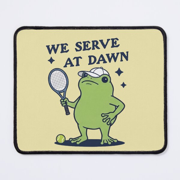 Item preview, We Serve At Dawn Funny Frog Tennis Player designed and sold by d247.