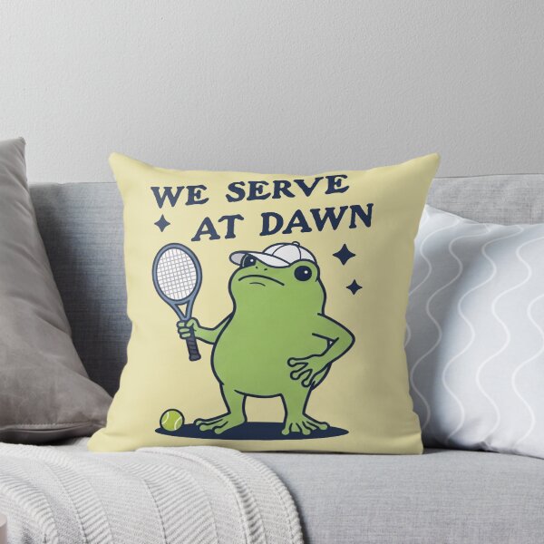 Item preview, We Serve At Dawn Funny Frog Tennis Player designed and sold by d247.