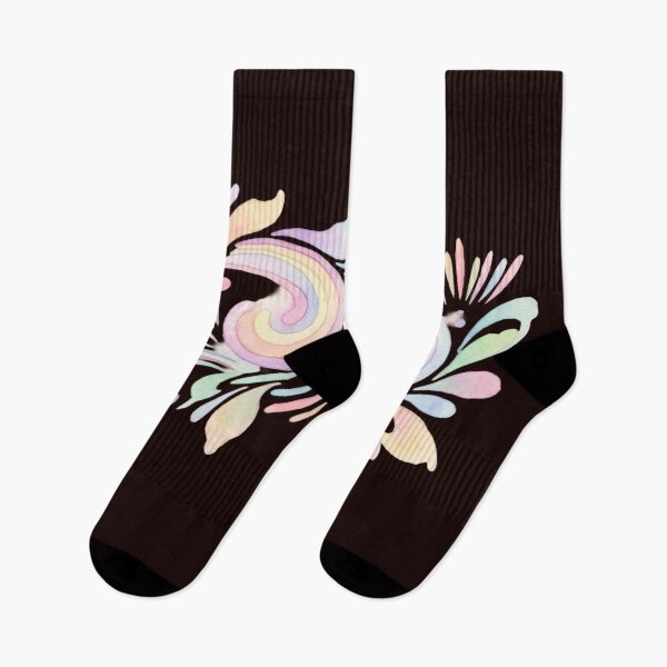 Item preview, Korean Traditional Pastel Lotus Vine Watercolor Pattern designed and sold by Yiruda-Art.