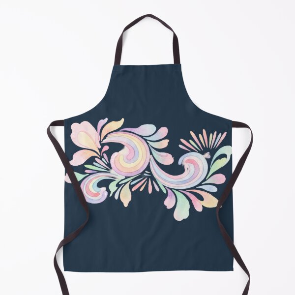 Item preview, Korean Traditional Pastel Lotus Vine Watercolor Pattern designed and sold by Yiruda-Art.