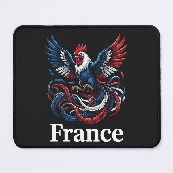 Item preview, Vintage Team France Patriotic Rooster Flag designed and sold by legendaryskins.