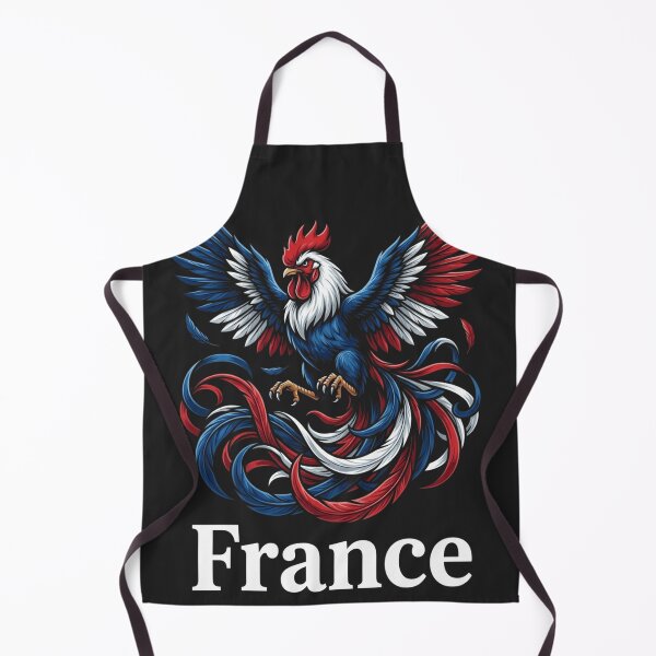 Item preview, Vintage Team France Patriotic Rooster Flag designed and sold by legendaryskins.