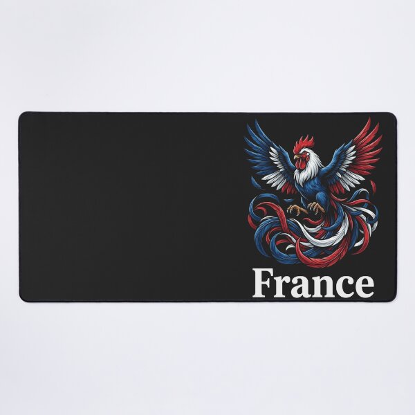 Item preview, Vintage Team France Patriotic Rooster Flag designed and sold by legendaryskins.