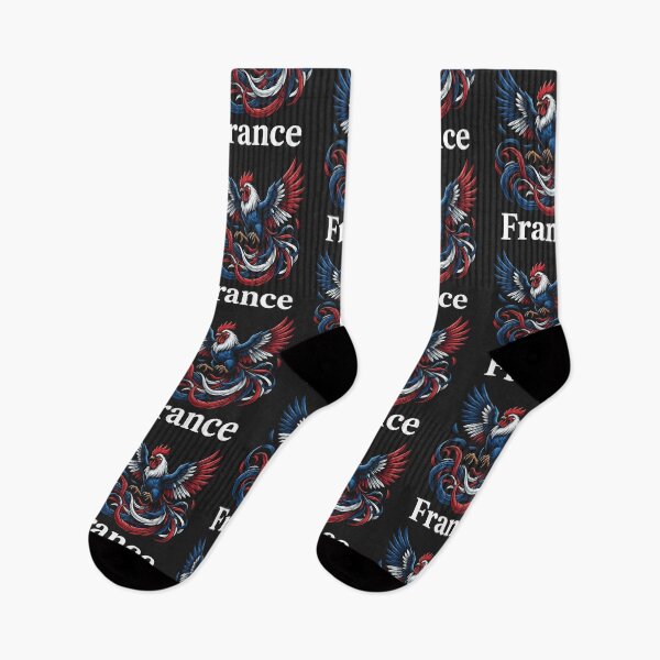 Item preview, Vintage Team France Patriotic Rooster Flag designed and sold by legendaryskins.