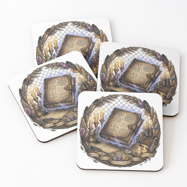 Item preview, Mystical Spellbook with Candles and Crystals designed and sold by GrzywaM.