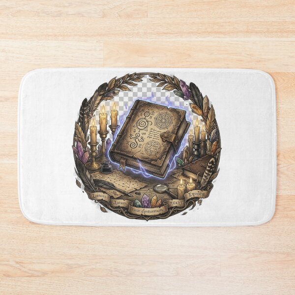 Item preview, Mystical Spellbook with Candles and Crystals designed and sold by GrzywaM.