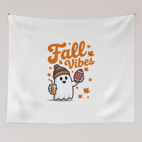 Item preview, Fall Vibes Ghost with Football designed and sold by jkrphoto.