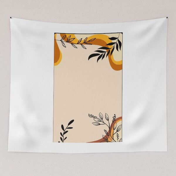 Item preview, Autumn Boho Abstract Botanical Frame designed and sold by NNCollection.