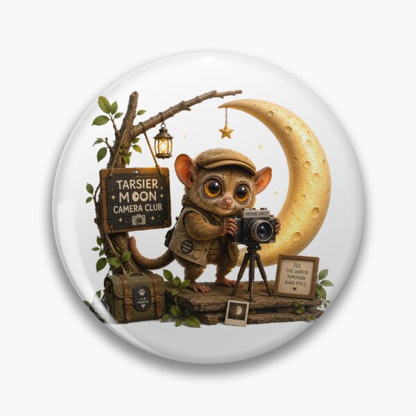 Item preview, Tarsier Moon Camera Club Photography Adventure designed and sold by QuirkNest Studio .