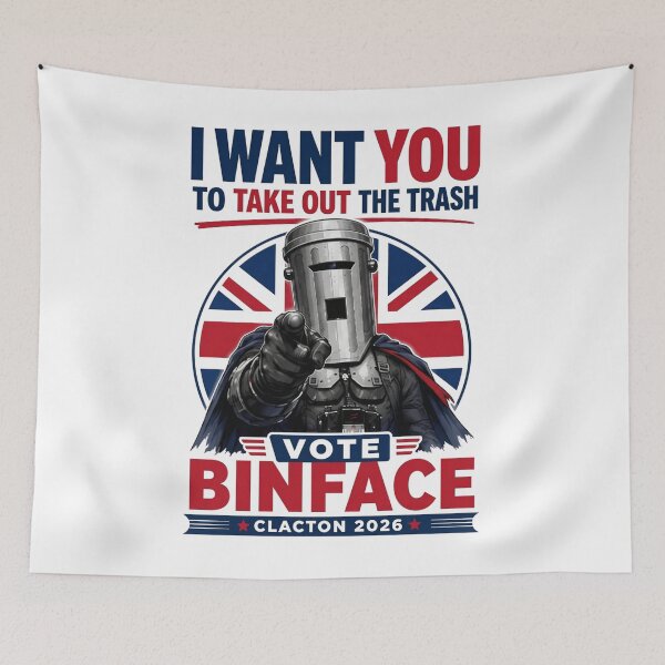 Item preview, Binface, Vote Binface Clacton By-Election, Anti Farage Funny Binface, Vote Binface Political Satire British designed and sold by RafaelScherer.