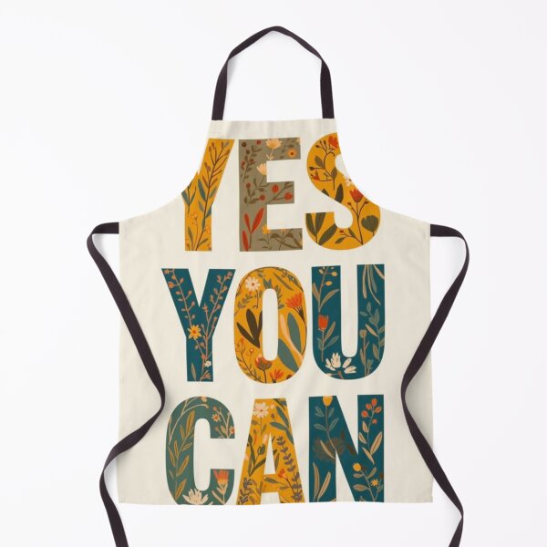 Item preview, Yes You Can Floral Motivational Quote designed and sold by NNCollection.