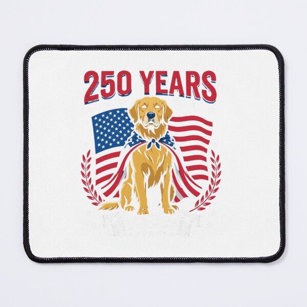 Item preview, Golden Retriever 250 Years American Flag Patriotic designed and sold by SiarheiYur.