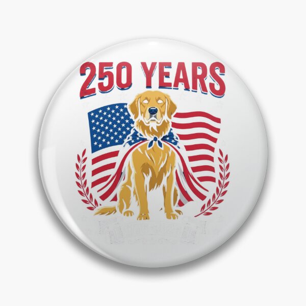 Item preview, Golden Retriever 250 Years American Flag Patriotic designed and sold by SiarheiYur.