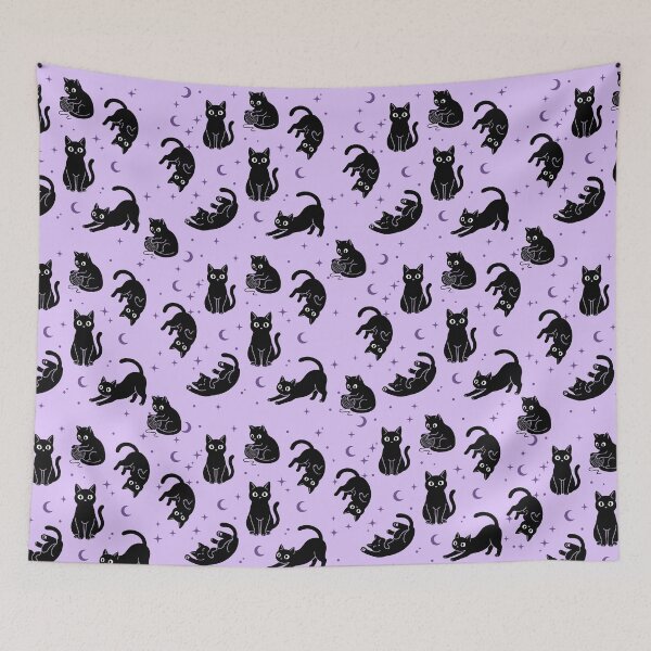Item preview, Black Kitten Pattern designed and sold by ArteDelCine.