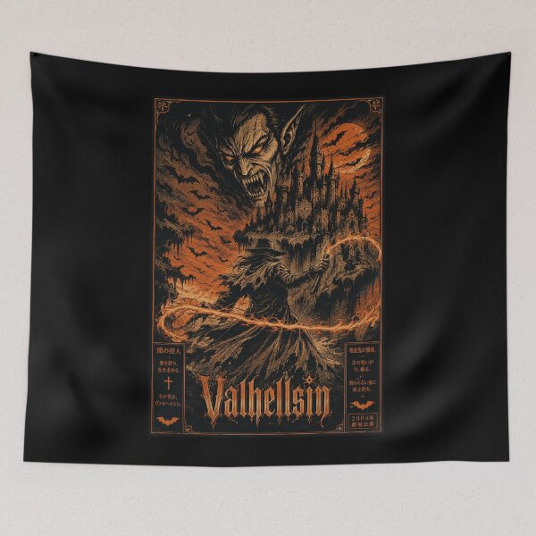 Item preview, Valhellsin – Gothic Horror Manga Vintage Poster designed and sold by zumerdiego.