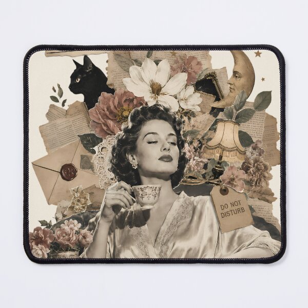 Item preview, Breaking News I'm Staying In Vintage Homebody Collage Introvert Funny designed and sold by VIVID COLORS CLUB.