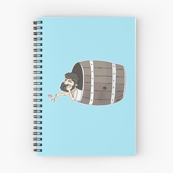 Item preview, Funny Diogenes in a Barrel Cartoon | Sarcastic Ancient Greek Philosophy Sticker designed and sold by MyxaART.