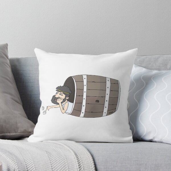 Item preview, Funny Diogenes in a Barrel Cartoon | Sarcastic Ancient Greek Philosophy Sticker designed and sold by MyxaART.