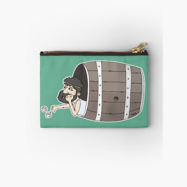 Item preview, Funny Diogenes in a Barrel Cartoon | Sarcastic Ancient Greek Philosophy Sticker designed and sold by MyxaART.