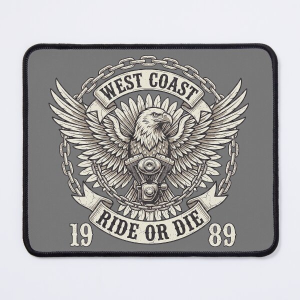 Item preview, West Coast Eagle Motorcycle Emblem designed and sold by castillomiami.