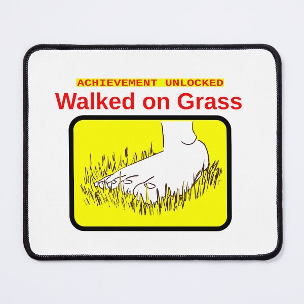 Item preview, Achievement unlocked: Walked on Grass designed and sold by LittleGreyMan2026.
