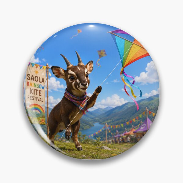 Item preview, Saola Rainbow Kite Festival Celebration designed and sold by QuirkNest Studio .