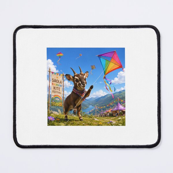 Item preview, Saola Rainbow Kite Festival Celebration designed and sold by QuirkNest Studio .