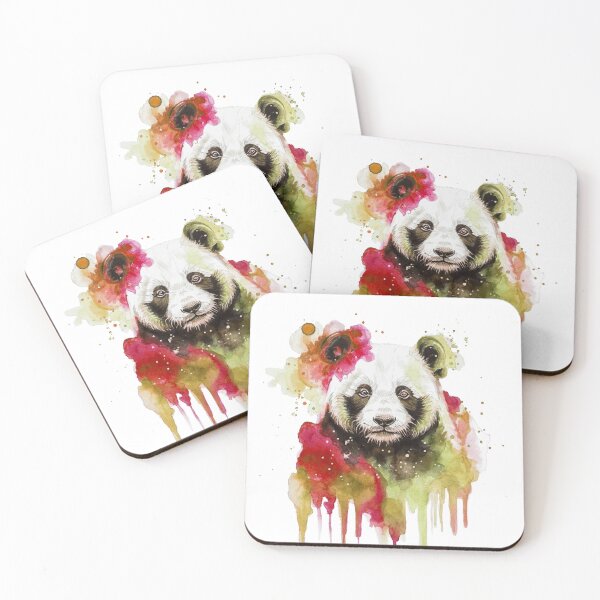 Item preview, Panda Watercolour Art Print — Spirit Animal Bear Painting designed and sold by calamarisky.