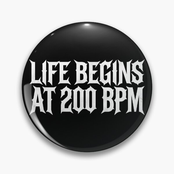 Item preview, Life Begins At 200 BPM Uptempo Hardcore designed and sold by SPAZE-Typo.