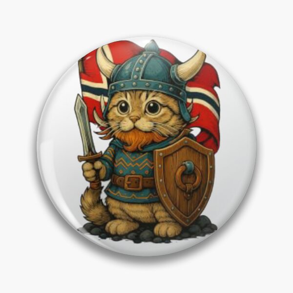 Item preview, Viking Cat Norway Norwegian designed and sold by Gbriel3.