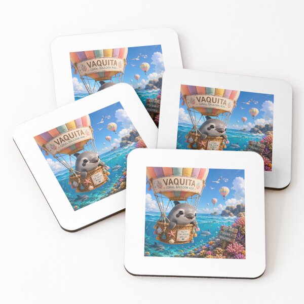 Item preview, Vaquita Coral Balloon Ride Ocean Adventure designed and sold by QuirkNest Studio .