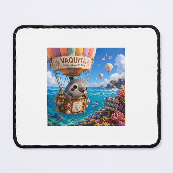Item preview, Vaquita Coral Balloon Ride Ocean Adventure designed and sold by QuirkNest Studio .