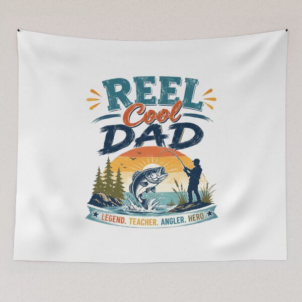 Item preview, Reel Cool Dad Legend Teacher Angler Hero Fishing Father designed and sold by JonesFlora2025.
