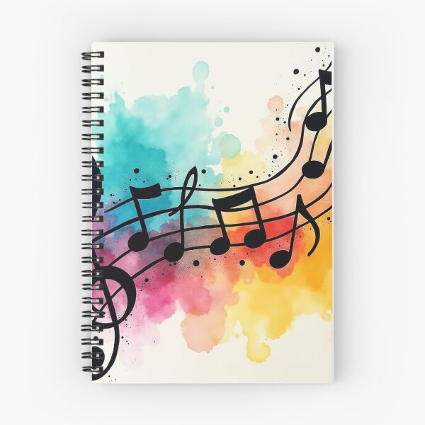 Item preview, Colorful Musical Notes Watercolor Art. designed and sold by fbtrisha.