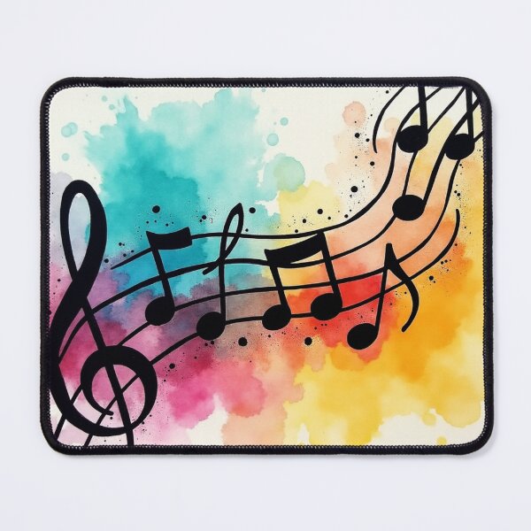 Item preview, Colorful Musical Notes Watercolor Art. designed and sold by fbtrisha.