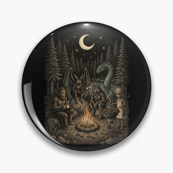 Item preview, Cryptid Squad Campfire Cookout Night designed and sold by Roy & Tiffany.