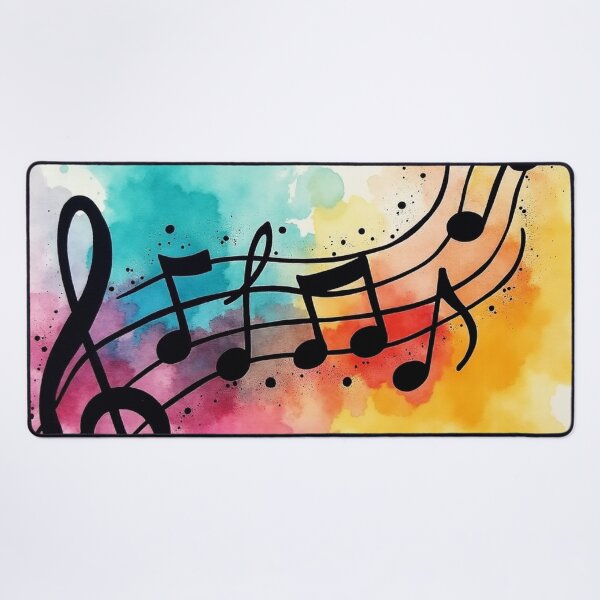 Item preview, Colorful Musical Notes Watercolor Art. designed and sold by fbtrisha.
