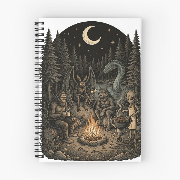 Item preview, Cryptid Squad Campfire Cookout Night designed and sold by Roy & Tiffany.