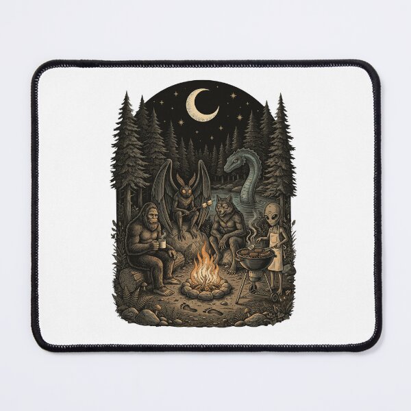 Item preview, Cryptid Squad Campfire Cookout Night designed and sold by Roy & Tiffany.