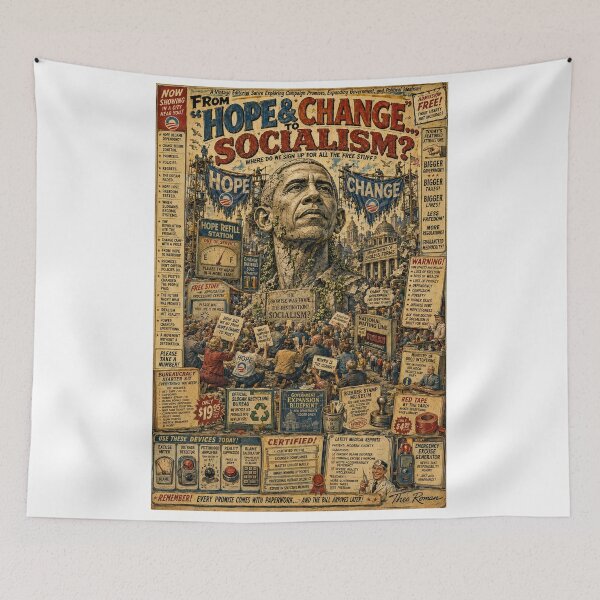 Item preview, Obama's Hope and Change designed and sold by LoudMouthArt.